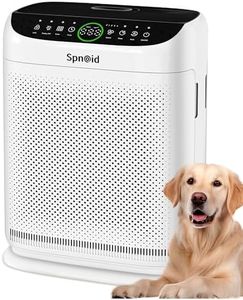 Spnoid Air Purifier for Home Large Room Up to 2500Ft²,Double-Sided Intake Air Cleaner with Washable Pre-Filters,15dB Ultra Quiet HEPA Filter Air Purifiers for Bedroom, Odour, Pollen, Dust, Dander