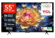 TCL 139 cm (55 inches) 4K UHD Smart QLED Google TV 55T8D