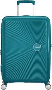American Tourister Soundbox Medium Suitcase 67cm – Jade Green, 4-Wheel, Expandable, TSA Lock