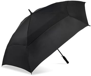 ShedRain 62" Vortex Golf Umbrella, Auto Open, Wind Proof, Black
