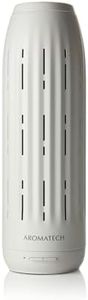 AromaTech Ambience Scent Diffuser for Essential Oil Blends & Fragrances – Waterless Scent Machine w/Bluetooth for Home, Bathroom Boutiques, Hotel, Spa – White Stone
