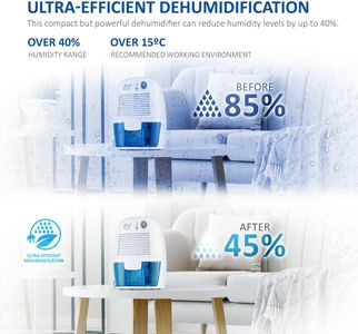 NETTA 500ml Mini Dehumidifier – Compact Blue Moisture Absorber