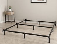 THEOCORATE Cal King Bed Frame, 7 Inch Metal Platform Bed, Heavy Duty for Box Spring, Mattress Foundation, 9-Leg Support, Noise-Free, Easy Assembly