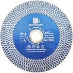 Diamond Porcelain Tile Saw Blade - BRSCHNITT Super Thin Diamond Cutting Grinding Disc with X Teeth Arbor 7/8“-5/8“ for Ceramic Tiles,Granite,Marble Angle Grinder Circle Saw Blade