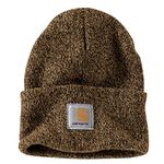 Carhartt Men's Acrylic Watch Hat A18, Dark Brown/Sandstone, One Size