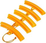 5 Pcs Rim Protector Wheel Rim Saver Tire Changer Guard Fixing Tyre Rim Cover (Orange)