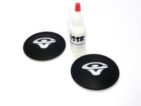 2 Cerwin Vega 2.75" Felt Logo Dust Cap Kit with Adhesive