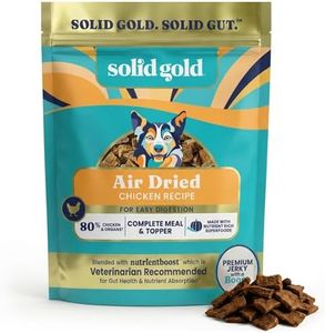 Solid Gold Air Dried Dog Food Toppers for Dry Food - Healthy Dog Treats w/Real Chicken & Superfoods - Serve as a Complete Meal, Topper or Treats - Supports Muscle Growth, Immunity & Digestion - 2lb