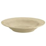 Rachael Ray 47921 14" Round Serving Bowl Stoneware, Ceramic, Almond Cream