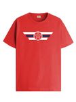 ADRO Tshirt for Men | Printed T shirt for men | 100% Cotton T-shirt |Printed T shirt | T-shirts | RN24-CAP-RD-M Red