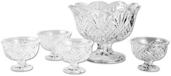 Godinger Dublin 5-Piece Crystal Dessert Set