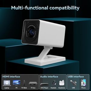 Mini Portable Projector with WiFi 6 & Bluetooth – 4K 1080P, Auto Keystone