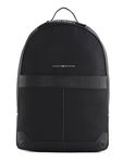 Tommy Hilfiger Men TH Elevated Nylon Backpack Hand Luggage, Black (Black), One Size