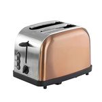 SQ Professional Gems Legacy Toaster 2 Slice with High-Lift and Wide Slots -High Lift Function - Reheat, Defrost, Cancel, Removable Crumb Tray -900W -Stainless Steel (Axinite)