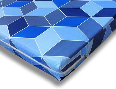 WELLFIT® Cotton Mattress Cover/Protector for Single Size Bed with Zip/Chain/3×6 ft / 36×72×6 inch