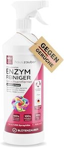 hauszauber® - Enzymreiniger [STARKER GERUCHSENTFERNER] 1000 ml - Gegen Katzenurin, Nikotin, Tiergerüche etc. - Schlechte Gerüche aus Auto & Teppich entfernen - Geruchsentferner - Blütenzauber