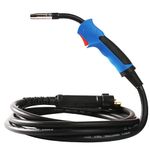 SUSEMSE MIG Welding Torch Gun Inert Gas CO2 MB-15AK for MIG MAG Welder Binzel Type Flexible Head 16Ft 5M