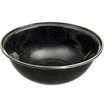 Highlander Deluxe Enamel Bowl Camping - Black