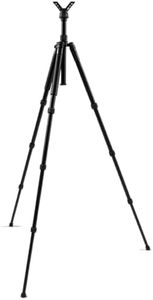 HUNTPAL 3-in-1 Hunting Tripod Stand Shooting Stick Gun Rifle Rest with Height Adjustment Center Column & Detachable Leg, 17"-61" Aluminum Shooting Monopod Bipod Tripod Support with 2 V Yoke Heads