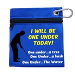 Golf Gifts For Men Dad Presents - This Funny Golf Pouch is a Novelty Golf Gift for any Golfer to store Golf Balls or Golf Accessories, Tee Holder -Birthday Gift From Daughter Mens