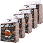 ReptiChip Compressed Coconut Chip Substrate for Reptiles 5 Pack of 72 Quart Coco Husk Bedding Brick for Ball Pythons, Snakes, Tortoises, Geckos, Frogs, or Lizard Terrarium Tanks