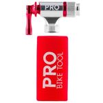 Pro Bike Tool CO2 Inflator - Quick & Easy - Presta and Schrader Valve Compatible - Bicycle Tire Pump for Road and Mountain Bikes - Insulated Sleeve - No CO2 Cartridges Included