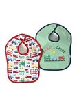 Mi Arcus Feeding, Drool Bibs for Baby Boys, Girls, Newborns, and Toddlers,6 Months Plus,Polycotton,Gifting/Pack of 2