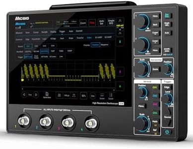 SainSmart Micsig 12-bit High Resolution Tablet Oscilloscope MHO1, Portable Handheld with 4 Analog Channels, 100MHz Bandwidth, 1GSa/s Sampling Rate, 8” HD Touch Screen & 16000mAh Battery