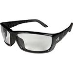 EDGE PM111 Mazeno Wrap-Around Safety Glasses, Anti-Scratch, Non-Slip, UV 400, Military Grade, ANSI/ISEA & MCEPS Compliant, Slim Fit, Black Frame/Clear Lens