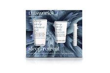 This Works Sleep Retreat Gift Set - Travel Size Kit with Deep Sleep Pillow Spray and Shower Gel - Includes Deep Sleep Body Cocoon Body Lotion Infused with Lavender, Camomile and Vetivert to Aid Sleep