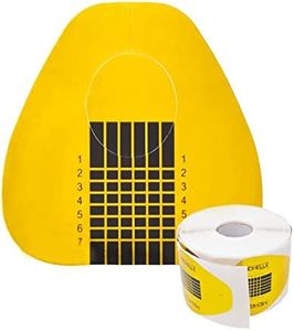 Cartine Ovali Oro 500 Pezzi Per Allungamento Su Unghie Naturali, Nail Form Dotate Di Millimetraggio Per Gel E Ricostruzione Manicure