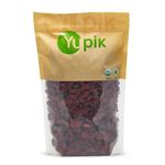 Yupik Organic Cranberries, 1 kg, Non-GMO, Gluten-Free, Kosher, Vegan, Sweetened Dried Fruits, Fruity & Tart, Plump & Chewy, Source of Fiber, Healthy Snacks, Ideal for Baking & Topping