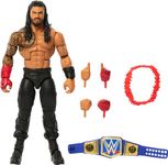 WWE Top Picks Elite Action Figure & Accessories Set, Roman Reigns 6-inch Collectible with Swappable Hands, Ring Gear & 25 Articulation Points, HTX76