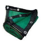NMK NETS Shade Net 75% UV Protected for terrece Garden, Green House, Balcony and Gardening with All Four Side Eyelets (6.5 ft x 8 ft / 2 m x 2.5 m, Green)