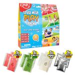 Zimpli Kids Mega Play Pack, 12 Uses - 3x Gelli Play, 3x Slime Play, 3x Crackle Play, and 3x SnoBall Play! Mega Play Pack for Mega Fun Play!