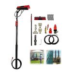 9m/30FT Window Cleaning Pole/Water Fed Telescopic Brush/Extendable Cleaner Conservatory Roof window cleaning equipment Extendable Cleaner Conservatory Roof Cleaning Tools Pxkmouy