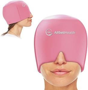 Patented Migraine Relief Ice Head Wrap Headache and Migraine Hat | Cold Gel Head Ice Pack with Face and Eye Mask Compress for Cooling Migraine Relief - Tension Headache Relief, Sinus Pressure Relief