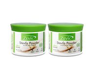 Zevic Stevia Sugar Free Powder | Zero Calories Stevia | Vegan & Keto | 100% Natural Sweetener Powder | Sugar Substitute Natural | Diabetic Friendly - 200g (Pack of 2)