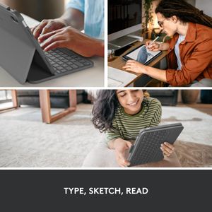 Logitech iPad 10th Gen Keyboard Case – Slim Protective Cover