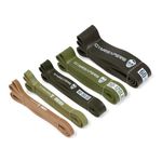 Gymreapers Resistance Bands for Working Out – Elastic Pull Up Exercise Assistance Bands Set for Powerlifting, Stretching, WOD, Strength Training – for Men & Women (5 Bands - Military Set)