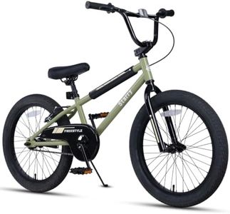 cubsala 20 Inch Kids BMX Style Bike for 7-12 Years Old, Army Green | For Toddlers Boys Girls, High Tensile Steel Frame, Training Wheels(12''–18''), Kickstand(14''-20''), Coaster & Rear V Brake