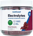 Nutricost Electrolytes Complex, Grape Flavored, 40 Stickpacks - Advanced Hydration Complex