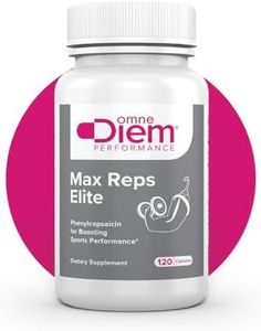 Omne Diem Max Reps Elite Capsules - Phenylcapsaicin Sports Performance Dietary Supplement - Supports Maximum Workout and Recovery & Reduces Fatigue - for Men & Women - 120 ct