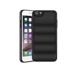 Amazon Brand - Solimo Rubber Puffer Case Camera Protection Soft Back Cover for Apple iPhone 6 Plus|Apple iPhone 6S Plus -Black