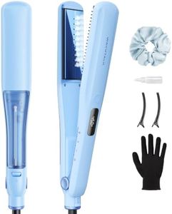 Wavytalk Steam Hair Straightener Steam Sesh for Less Heat Damage, Flat Iron