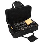 17-Key Clarinet Set, B Flat Bakelite Clarinet with Cleaning Cloth