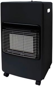 Daewoo Gas Heater With Regulator, 4100W, Fast Heating, Energy Saving, Anti-tilt Protection, Portable With Castor Wheels And A Carry Handle, Ideal For Large Rooms, Instant Heat, Black