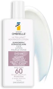 Garnier Ombrelle Ultra Light Advanced Face Sunscreen Lotion SPF 60, For Sensitive Skin, Travel Sunscreen, Quick-Absorbing, Broad-Spectrum UVA/UVB Very High Protection, Water Resistant, 50ml