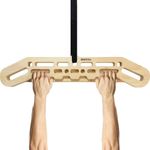 Boffle Wooden Hangboard Rock Climbing Pull Up Bar Designed Training for Climbing, Wooden Fingerboard Climbing Training Board for Building Core Strength and Endurance