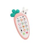 PLUSPOINT Baby Phone Toy for 1 2 3 Year Old with Light, Music - Phone Toy for Baby 6-36 Months Toddler Kids Educational Phone Call & Chat Learning Play Phone Toy for Role-Play Fun (Rabbit Phone)